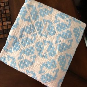 Vineyard Vines Baby Blue receiving blanket